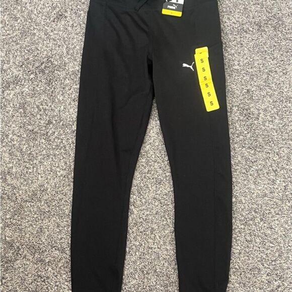 Brand new Puma Black Leggings/ joggers women's size small - Picture 1 of 5